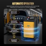 AUTOOL LM708 Automotive AC Refrigerant Recovery Machine, Two Tank for R134a HFO1234fy Fully Automatic Filling Machine, W/ HP LP HP+LP Filling Selection, HVAC Le - Image 5