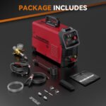 ARCCAPTAIN 55A Plasma Cutter,Non-Touch Pilot ARC Air Plasma Cutting Machine,Large LED Display,1/2" Clean Cut,Post Flow,120/240V Dual Voltage IGBT Inverter,2T/4T