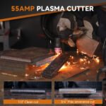 ARCCAPTAIN 55A Plasma Cutter,Non-Touch Pilot ARC Air Plasma Cutting Machine,Large LED Display,1/2" Clean Cut,Post Flow,120/240V Dual Voltage IGBT Inverter,2T/4T - Image 3