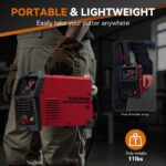 ARCCAPTAIN 55A Plasma Cutter,Non-Touch Pilot ARC Air Plasma Cutting Machine,Large LED Display,1/2" Clean Cut,Post Flow,120/240V Dual Voltage IGBT Inverter,2T/4T - Image 5