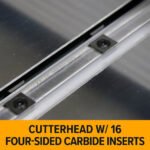 Baileigh Industrial BA9-1020165 IJ-833 110V 1.3 HP 12000 RPM Spiral Cutterhead With 16 Carbide Inserts Extendable 51 in. Table Adjustable Fence 8 in. Benchtop W - Image 7