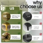 Ktaxon U-Shaped Sofa with 2 Removeable Ottoman Footrests, Flannel Deep Seating Couch for 3, Converts to Sleeper for Bedroom Living Room Furniture Green - Image 4