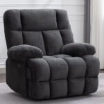 Othniel Oversized Power Zero Gravity Recliner Large Electric Reclining Chair for Big Man Gray