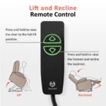 MCombo Regular Power Lift Recliner Chair with Extended Footrest for Elderly People, Fabric 7287 (Brown, Regular) - Image 6