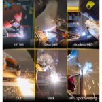 H HZXVOGEN Plasma Cutter Welder Combo, 6 in 1 Multiprocess MIG Gas/Gasless/HF TIG/Stick/Cutting/MIG Spot, 200A 220V Aluminum MIG Welder IGBT Inverter Welding Ma - Image 5