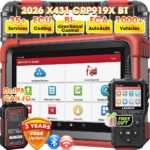 LAUNCH X431 CRP919X BT Elite Car Diagnostic OBD2 Scanner, All System Scan with DBScar VII 31+ Services CANFD DoIP, 2 Years Free Update