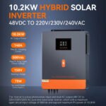 PowMr 10.2KW 48V 220VAC Solar Hybrid Inverter Off Grid 180A MPPT Solar Charger Single Live Wire For Flooded Lead-acid Vented Sealed Gel Lithium Battery - Image 3