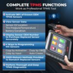 Autel Scanner MaxiCOM MK808S-TS Car Diagnostic Scan Tool Bi-directional OBD2 Scanner TPMS /Relearn Tool 28 Service FCA AutoAuth Upgrade of MK808BT PRO MK808S - Image 5