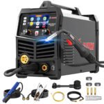 GZ GUOZHI 110V/220V 210A MIG Welder, 8 in 1 Multi-Process Aluminum Welding Machine, Pulse MIG, Gas MIG/MAG, Gasless Flux Core MIG, Lift TIG, Stick, Spot Welding