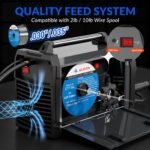 GZ GUOZHI 110V/220V 210A MIG Welder, 8 in 1 Multi-Process Aluminum Welding Machine, Pulse MIG, Gas MIG/MAG, Gasless Flux Core MIG, Lift TIG, Stick, Spot Welding - Image 5