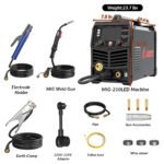GZ GUOZHI 110V/220V 210A MIG Welder, 8 in 1 Multi-Process Aluminum Welding Machine, Pulse MIG, Gas MIG/MAG, Gasless Flux Core MIG, Lift TIG, Stick, Spot Welding - Image 7
