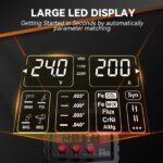 ARCCAPTAIN 6 in 1 MIG Welder Machine, 200A Gas Welders w/ Flux Core MIG/Stick/Lift TIG/Spot Welding/Spool Gun Function - Image 5