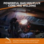 ARCCAPTAIN 6 in 1 MIG Welder Machine, 200A Gas Welders w/ Flux Core MIG/Stick/Lift TIG/Spot Welding/Spool Gun Function - Image 8