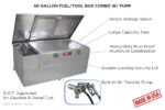 RDS Heavy -Duty Stainless Steel Fuel Transfer Toolbox Combo with 8 Gpm Pump, 60 Gallon, Silver - Image 2