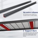 PMKES 72" Wide Garage Shelving Unit, 72" W x 30" D x 72" H, Heavy Duty Garage Storage Shelves,3500 LBS Capacity, Industrial Adjustable Shelves for Basement Ware - Image 3