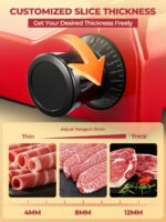 FOHERE Meat Slicer Commercial 300W, 10 inch Electric Food Deli Slicer, Premium Chromium-Plated Steel Blade, Semi-Auto Meat Slicer for Commercial Use - Image 4