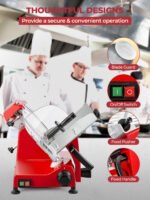 FOHERE Meat Slicer Commercial 300W, 10 inch Electric Food Deli Slicer, Premium Chromium-Plated Steel Blade, Semi-Auto Meat Slicer for Commercial Use - Image 5