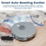AIRROBO L50+ Robot Vacuum & Mops - Self Empty, Ultrasonic Carpet Detection, 75 Days Hands-Free, 180min Runtime, Smart App Control - Image 5