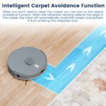 AIRROBO L50+ Robot Vacuum & Mops - Self Empty, Ultrasonic Carpet Detection, 75 Days Hands-Free, 180min Runtime, Smart App Control - Image 6