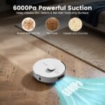 AIRROBO Robot Vacuum and Mop Combo T20 with 60 Days Self-Empty Station Voice Control Home Mapping - Image 8