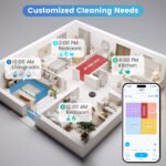 AIRROBO L40+ Robot Vacuum Cleaner and Mop Combo - 75-Day Self-Empty Bin, 180 Min Runtime, App and Voice Control - Image 8