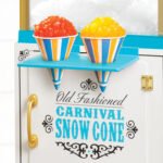 Nostalgia Coca-Cola Snow Cone Maker, 48-Inch Shaved Ice Machine and Snow Cone Maker Cart, Red - Image 8