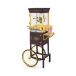 Nostalgia Popcorn Machine Cart, Stainless Steel Vintage Popcorn Maker Cart, Makes 32 Cups, Red - Image 7