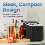 Iceman by Chefman Compact Nugget Ice Maker Machine, 26 lb in 24 Hours, Ice in 6 Minutes - Black - Image 6