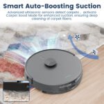 AIRROBO T25+ Robot Vacuum and Mop Cleaner - Self-Empty, 5500Pa Suction, Ultrasonic Carpet Detection - Image 2