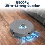 AIRROBO T25+ Robot Vacuum and Mop Cleaner - Self-Empty, 5500Pa Suction, Ultrasonic Carpet Detection - Image 5