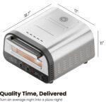 Chefman High Heat Indoor Electric Pizza Oven - Makes 12 Inch Pizzas, 800°F Max Temp - Stainless Steel - Image 6