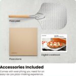 Chefman High Heat Indoor Electric Pizza Oven - Makes 12 Inch Pizzas, 800°F Max Temp - Stainless Steel - Image 7