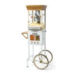 Nostalgia Vintage Popcorn Machine, Popcorn Maker Cart with Candy Dispensers, Red - Image 7