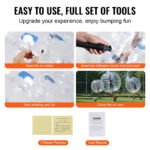 KFFKFF 4FT/1.2M Inflatable Bumper Balls 2-Pack Sumo Zorb Balls for Teens & Adults - Image 4