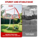 Patiassy 14 ® 11FT Volleyball Training Equipment Practice Net Station for Hitting Serving Passing Practice Backyard Indoor Outdoor - Image 3