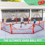 GoSports Gagagon 15 ft Gaga Ball Pit - Portable Indoor/Outdoor Game Set - Includes 2 Balls and Carrying Case - Image 2