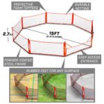 GoSports Gagagon 15 ft Gaga Ball Pit - Portable Indoor/Outdoor Game Set - Includes 2 Balls and Carrying Case - Image 3