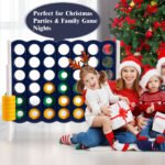 Costway Jumbo 4-to-Score 4 in A Row Giant Game Set Outdoor Indoor Kids Adults Family Fun - Image 5
