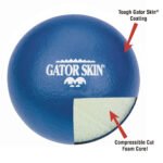 S&S Worldwide Gator Skin Special-7 Balls. 7" PU Coated Foam Balls with a Lively Medium Density Foam Core. No-Sting Balls for kids and teens are Great for GaGa P - Image 2