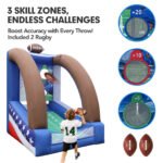 Wellcomer Inflatable Football Throwing Target with blower, Carnival Sport Game - Type B - Image 7