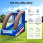 Wellcomer Inflatable Football Throwing Target with blower, Carnival Sport Game - Type B - Image 8