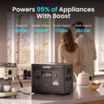 OUPES Exodus 1500 Portable Power Station,1488Wh LiFePO4 Battery,1500W AC/140W USB-C Output, Fast Charge, Solar Generator for Camping,Emergency, RV, Off-Grid Liv - Image 7
