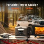 SolarPlay Q2501 2400W 2160Wh LiFePO4 Battery Backup Power Station with 4 AC Outlets, Peak 4800W, for Home Emergency or Camping Use - Image 5