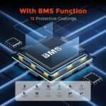 SolarPlay Q2501 2400W 2160Wh LiFePO4 Battery Backup Power Station with 4 AC Outlets, Peak 4800W, for Home Emergency or Camping Use - Image 7