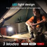 OUPES 2400 with 4x240W Solar Panel,2232Wh Portable Power Station LiFePO4 Battery,2400W AC Output, Fast Charge, Solar Generator for Camping,Emergency, RV, Off-Gr - Image 2