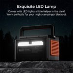 Flashfish Portable Power Station 400W with 100W Solar Panel, Solar Generator 800W Peak AC Output for Camping, Home Backup, Emergency, Outdoor - Image 3