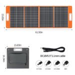 Flashfish Portable Power Station 400W with 100W Solar Panel, Solar Generator 800W Peak AC Output for Camping, Home Backup, Emergency, Outdoor - Image 4
