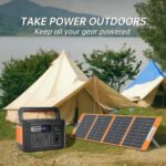 Flashfish Portable Power Station 400W with 100W Solar Panel, Solar Generator 800W Peak AC Output for Camping, Home Backup, Emergency, Outdoor - Image 6