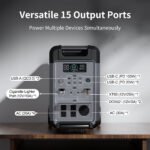 ABOK 3600W 3840Wh Solar Generator, Portable Power Station with 400W Solar Panel for Home, Camping, RV & Outages(Ark3600+PV400) - Image 5