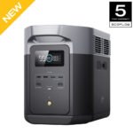 EF EcoFlow Portable Power Station DELTA 2 Max Lite, 1900Wh Capacity LFP Battery, Full Charge in 1 Hr, Solar Generator for Home Backup Power Camping RV(Solar Pan